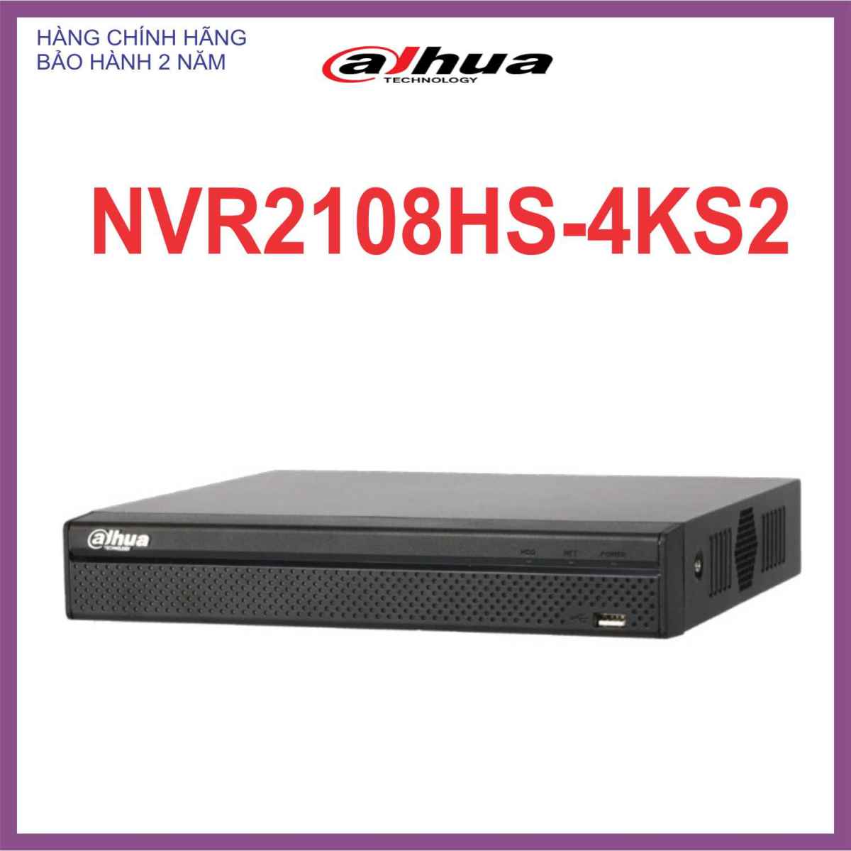 Đầu ghi hình ip nvr2108hs-4ks2 8 kênh dahua