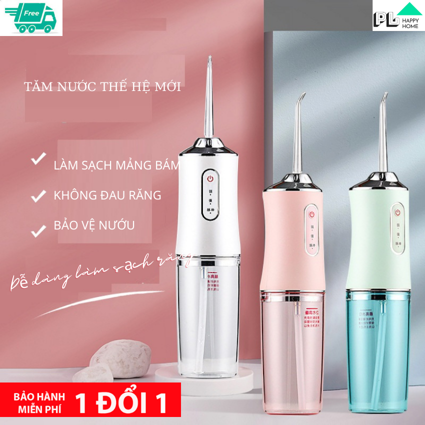 Tăm nước máy tăm nước PL HAPPY HOME TN001 vệ sinh răng miệng cực sạch công nghệ mới nhất – an toàn, hiệu quả