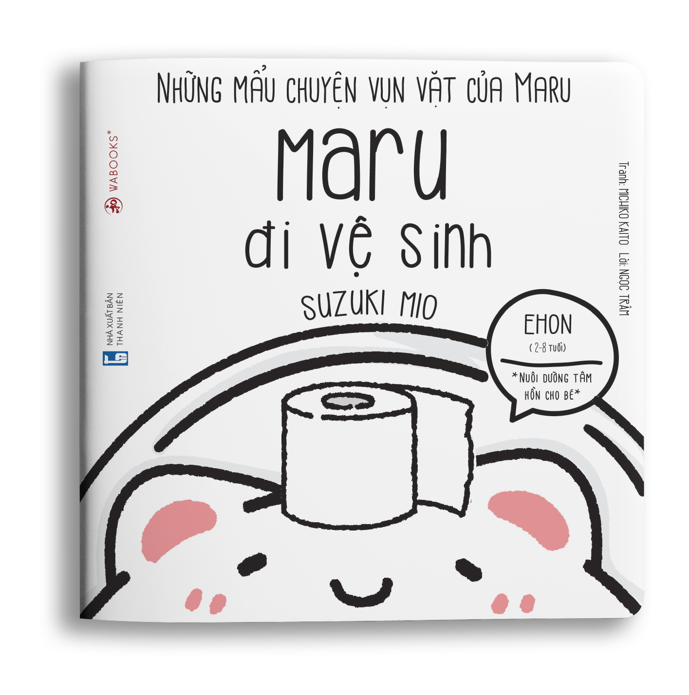 Sách Ehon - Maru đi vệ sinh - Ehon dành cho bé từ 2 - 8 tuổi