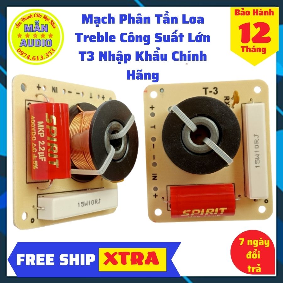 1 Mạch phân tần loa treble T3, Phân tần loa treble công suất lớn
