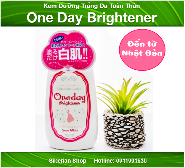 Kem Dưỡng Trắng Da Toàn Thân One Day Brightener Nhật Bản