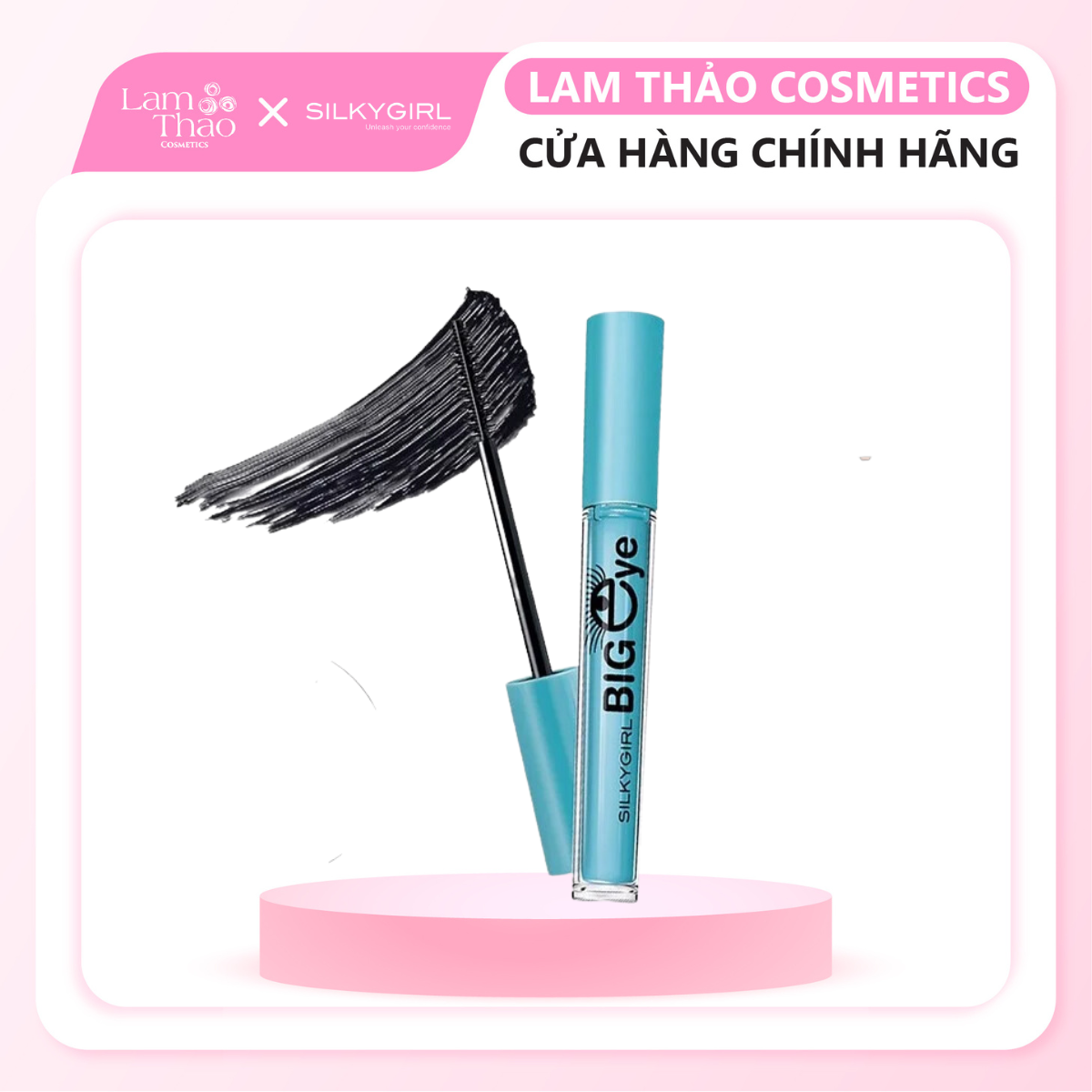 Mascara Làm Dài Và Cong Mi Silkygirl Big Eye Collagen Waterproof Mascara