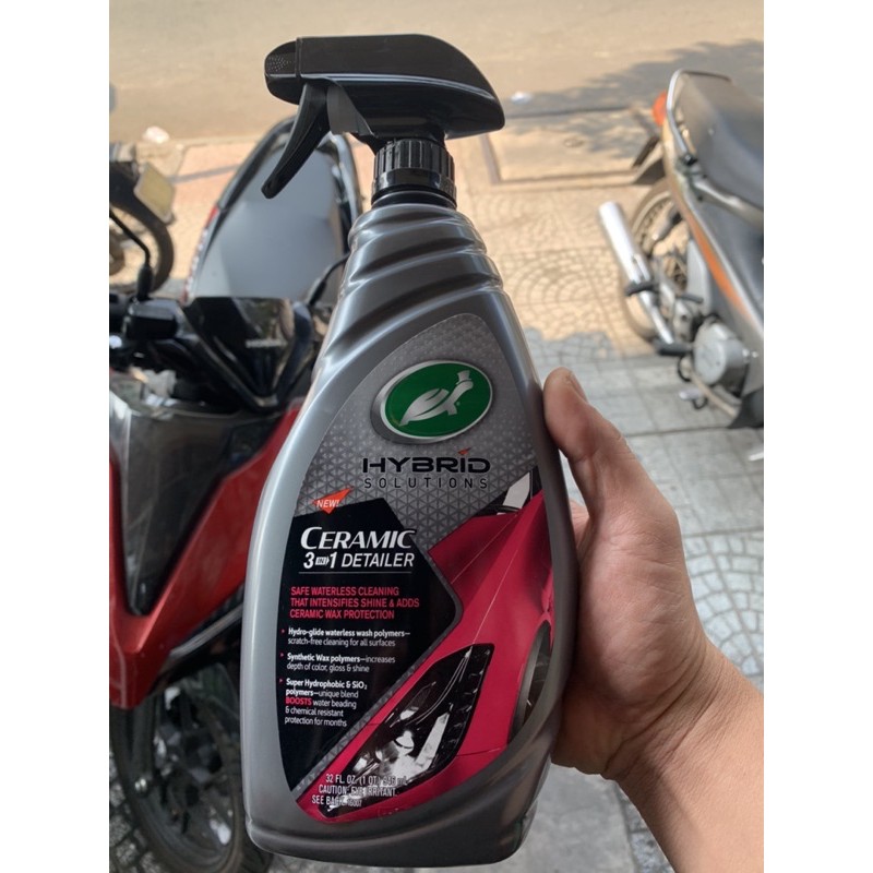 Bóng sơn hybrid solutions ceramic 3 in 1 detailer 946ml turtle wax
