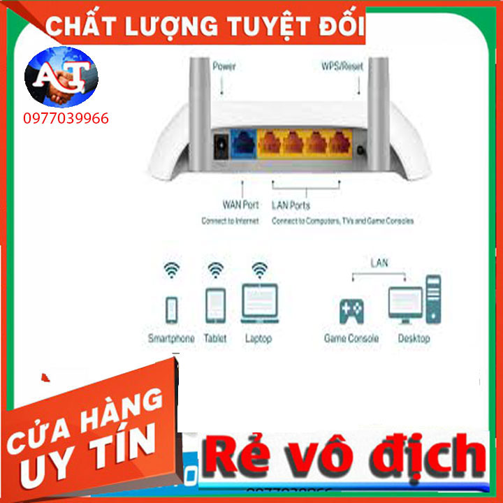 bộ phát wifi tplink 2 râu 840n ,cục phát wifi tplink 840N có chức năng repeater kích sóng wifi không dây