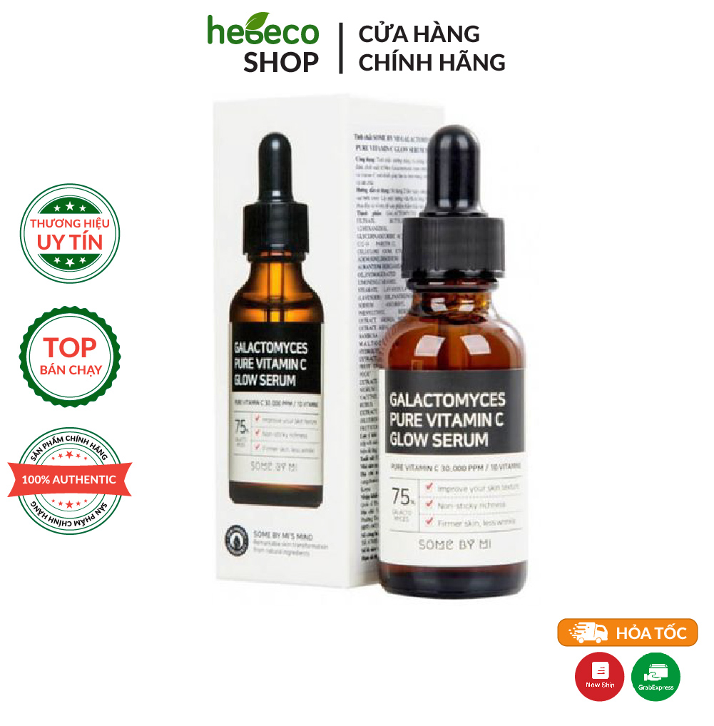 Tinh chất dưỡng trắng some by mi galactomyces pure vitamin c glow serum 30ml - hàn quốc, cam kết hàng đúng mô tả, chất lượng đảm bảo an toàn đến sức khỏe người sử dụng
