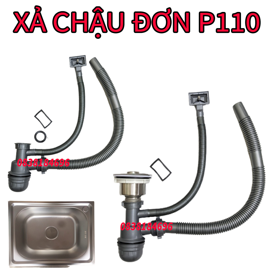 Xả chậu chén đơnBộ xả chậu bồn rửa chén đơn xi phông xả chậu rửa chén đơn xả chậu chén đơn xả chén đơn phi 110mmXi Phông Xả Chậu Rửa Chén Bát Dành Cho Chậu 1 Hộc xả chậu chén cho bồn rửa chén đơn Lựa chọn thứ tự