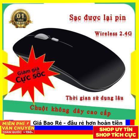 Chuột sạc pin, không dây, cao cấp