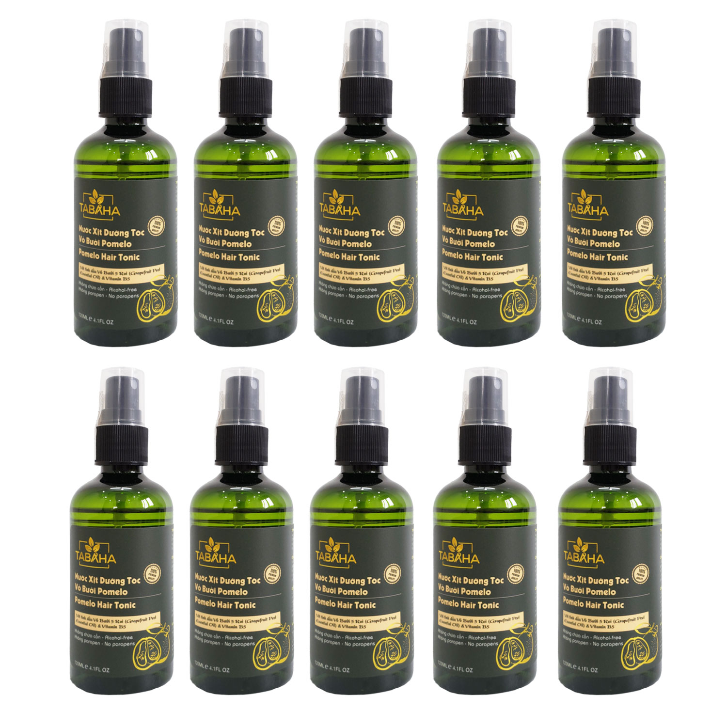 Bộ 10 chai tinh dầu bưởi Pomelo tabaha Giá sỹ giúp ngăn rụng tóc