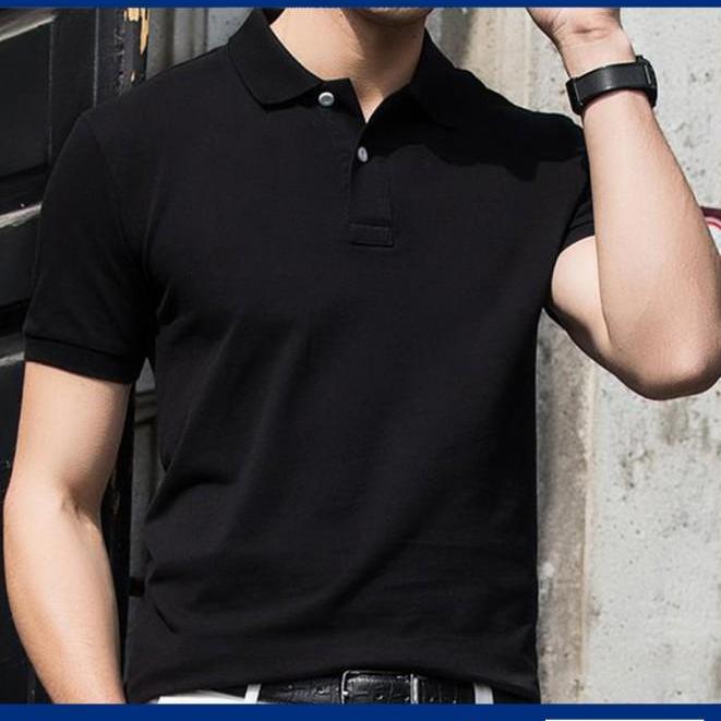 ÁO THUN NAM CỔ BẺ, 4 chiều, áo thun nam co giãn Phong Cách Trẻ Trung