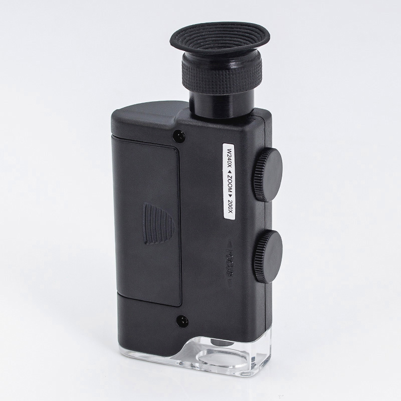 Kính lúp 200x-240x mini có đèn