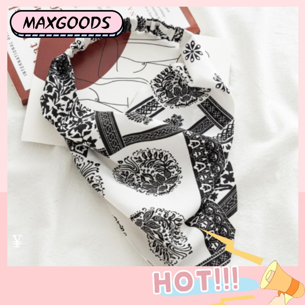 1 Cái Băng Đô, Băng Đô Bohemia Túi Hoa Voan Cổ Điển Băng Đội Đầu Khăn Quàng Cổ In Quấn Đầu Cổ Tay Khăn Trùm Đầu Quà Tặng Phụ Kiện Tóc