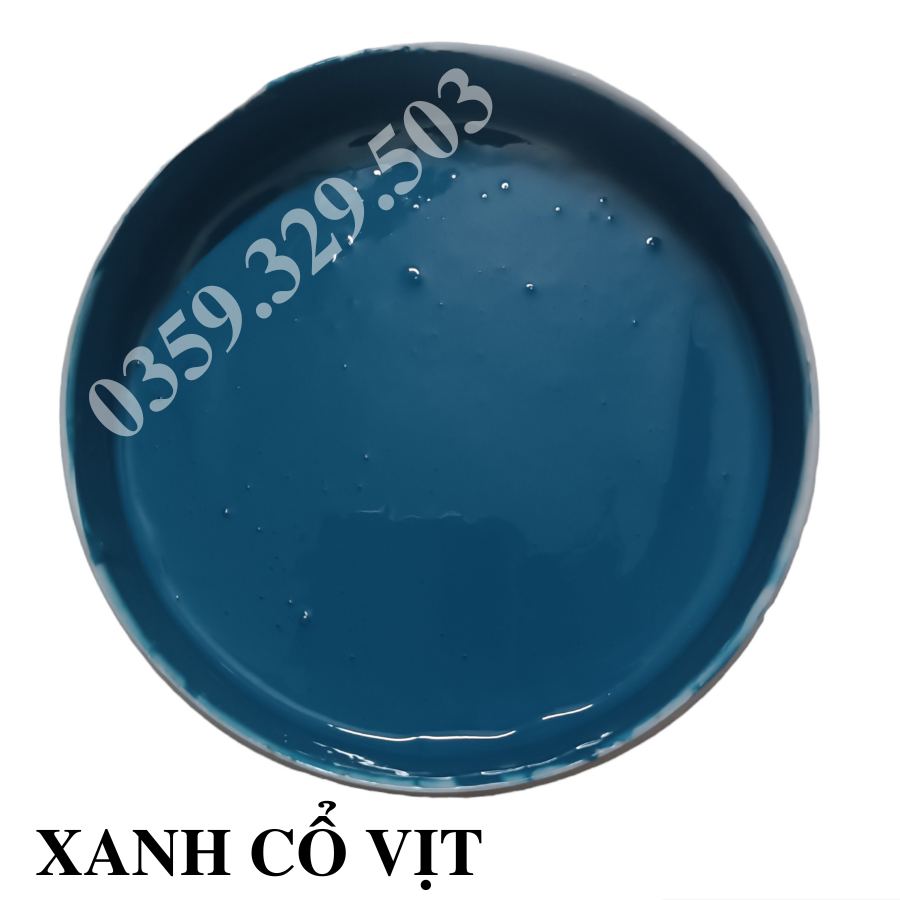 Sơn màu xanh cổ vịt ngoại thất