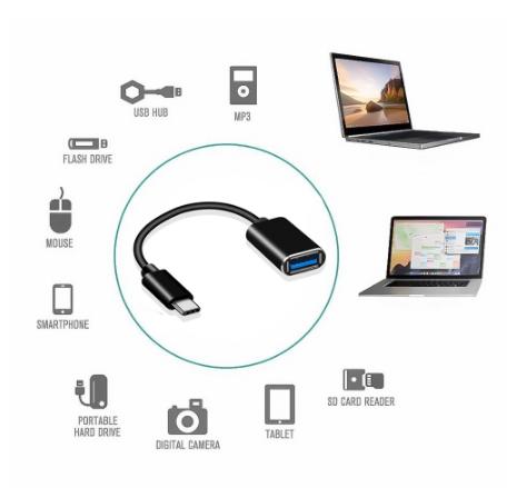 [HCM]Dây cáp chuyển đổi dữ liệu từ cổng type C sang USB OTG (dài)
