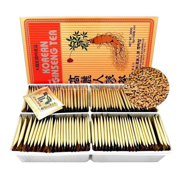 Trà sâm Hàn Quốc hộp 100 gói x 3gr