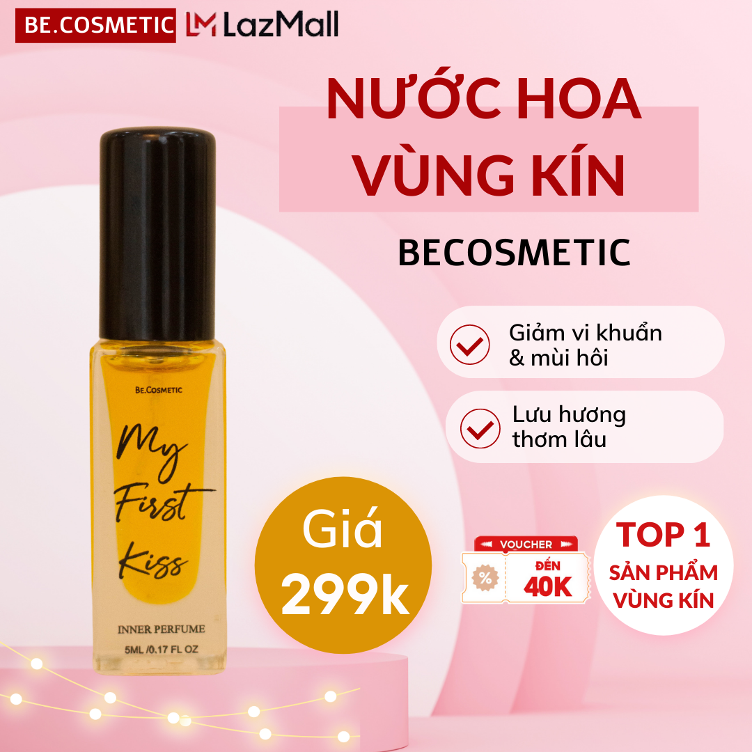 Nước Hoa Vùng Kín Becosmetic 5ml Lưu Hương Thơm Lâu Quyến Rũ Ngọt Ngào