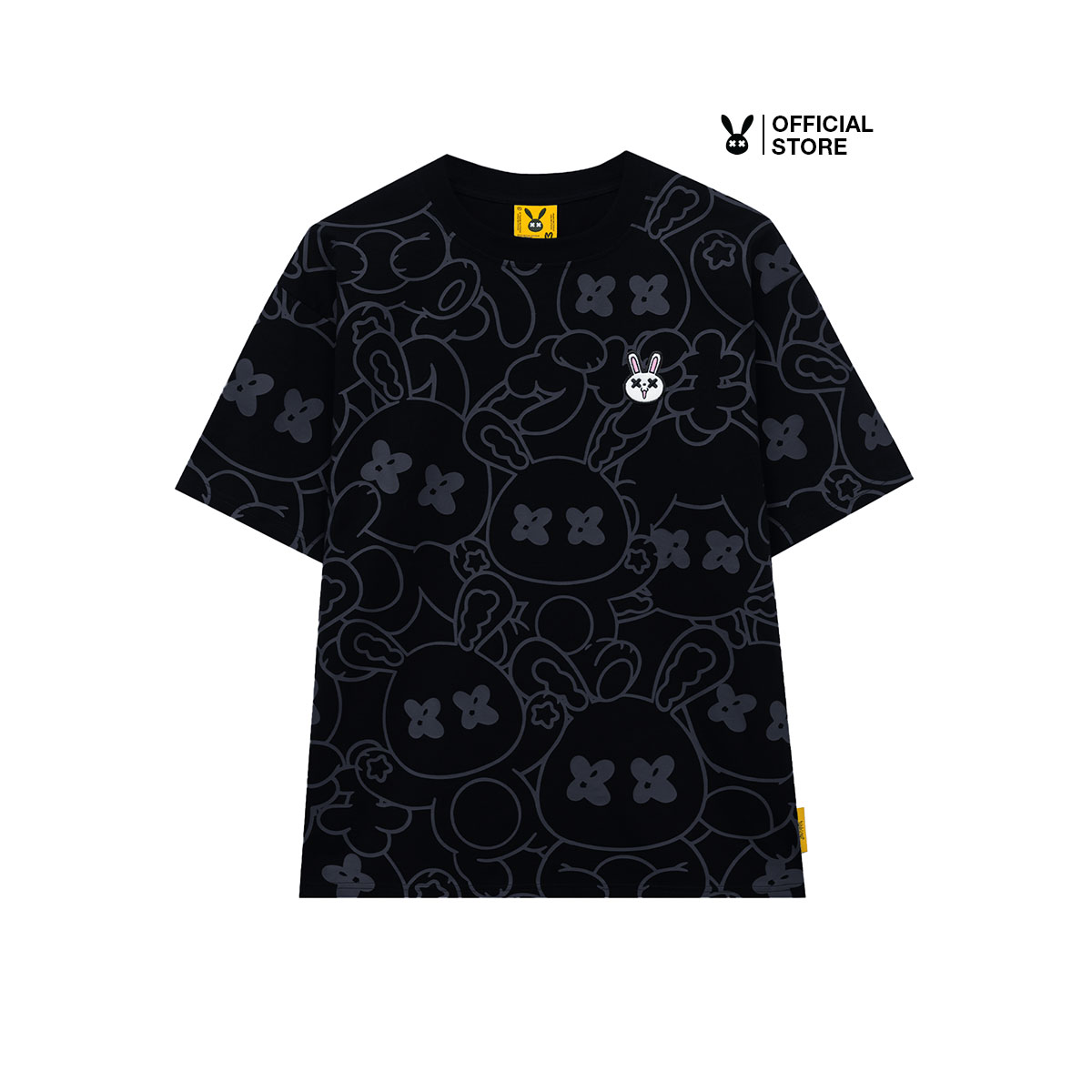 Áo thun unisex - black rabbit family tee- local brand chính hãng