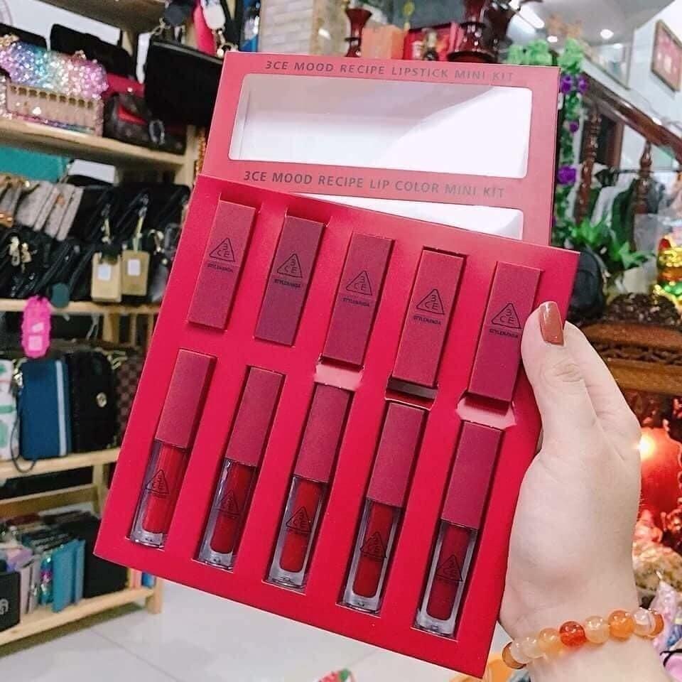 Sét 10 cây son mini tone đỏ