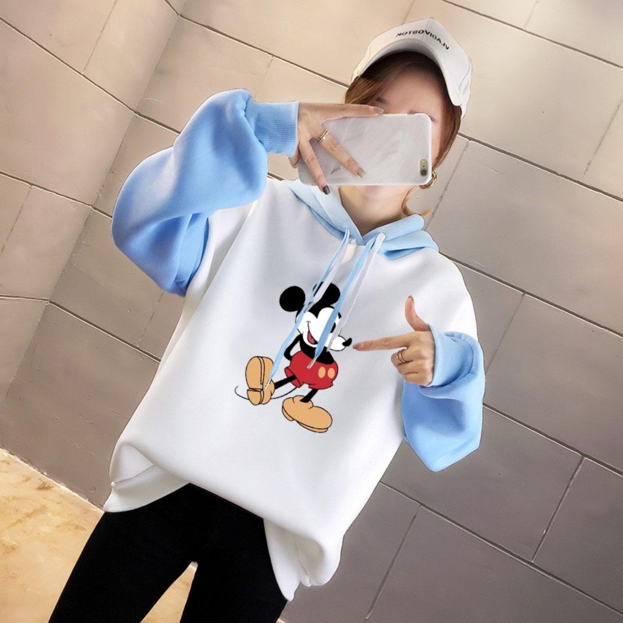 [HCM]áo hoodie in hình chuột mickey dễ thương BL