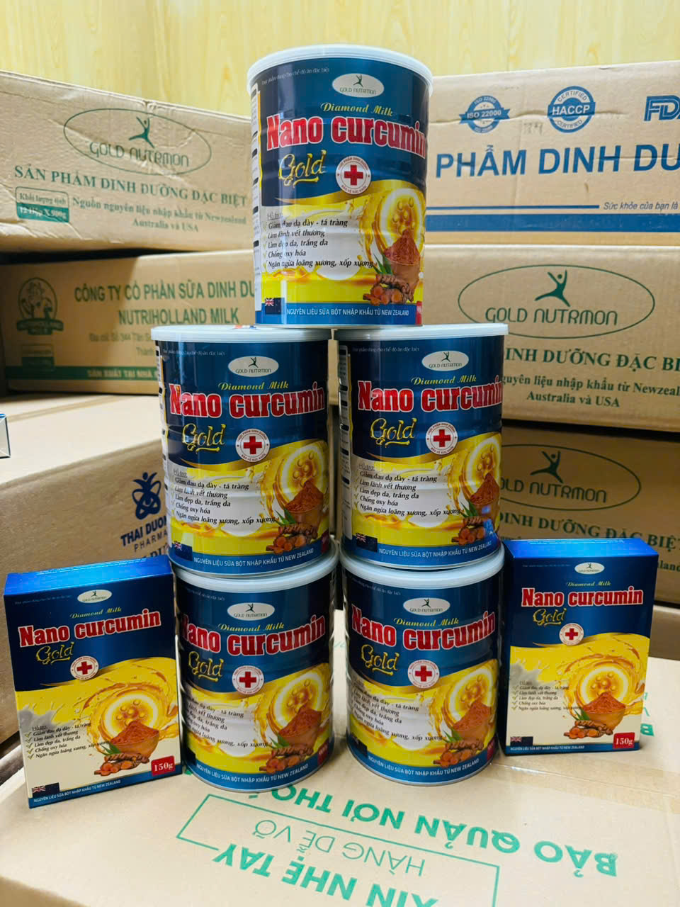  combo5h 900g Sữa nghệ nano curcumin gold 