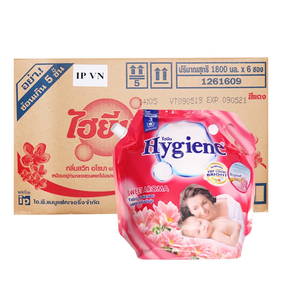 Nước xả vải hygiene 1800ml thái lam