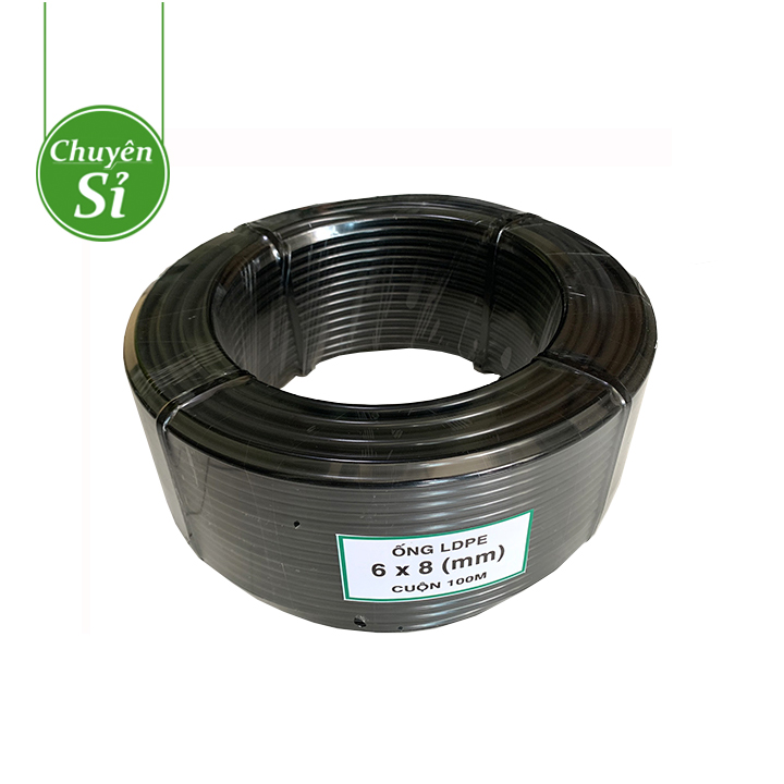 Ống LDPE 8mm nhựa nguyên sinh 100% loại tốt, dây tưới cây, tưới phun sương, tưới nhỏ giọt...
