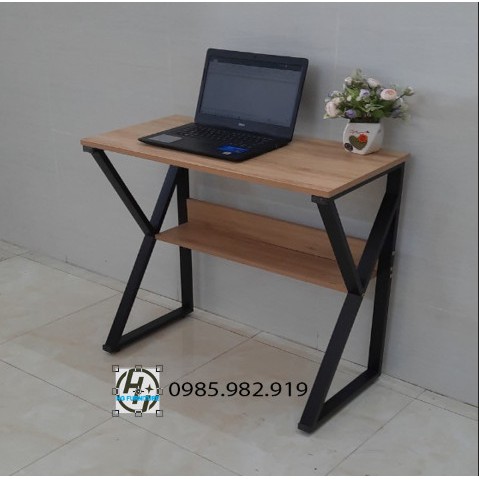 Bàn làm việc chữ K có kệ 100X50CM ( full phụ kiện tu vít,lục giác, ốc vít lắp ráp) _ Hương Giang