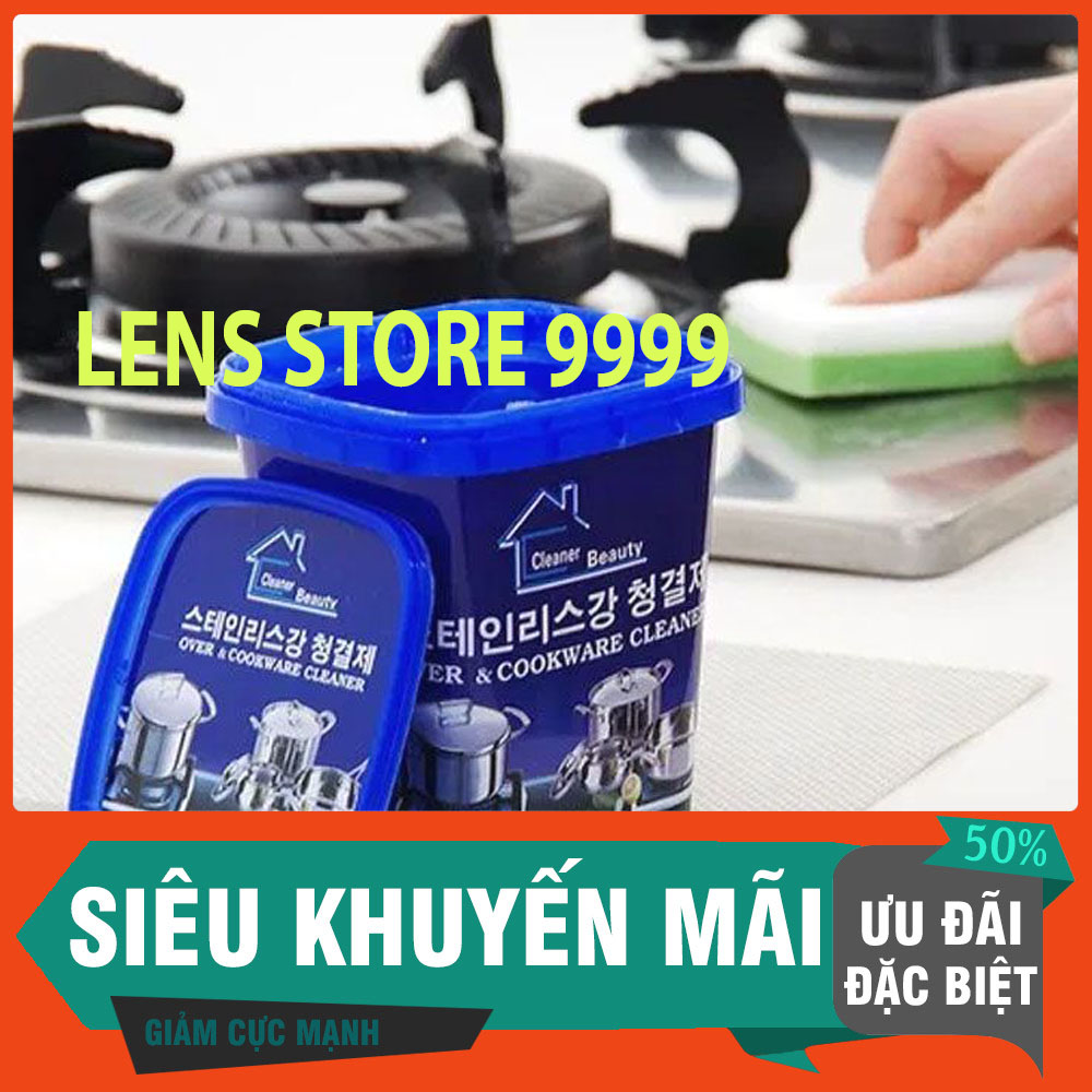 COMBO 2 Hộp Bột Tẩy Rửa Xoong Nồi Hàn Quốc, Vệ Sinh Nhà Bếp Đa Năng Sạch Sẽ - Trọng Lượng 500g 1 Hộp - LENS STORE 9999