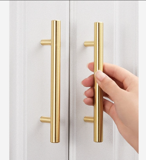 Tay nắm tủ tay nắm đũa nhôm 5327 vàng nhiều kích thước