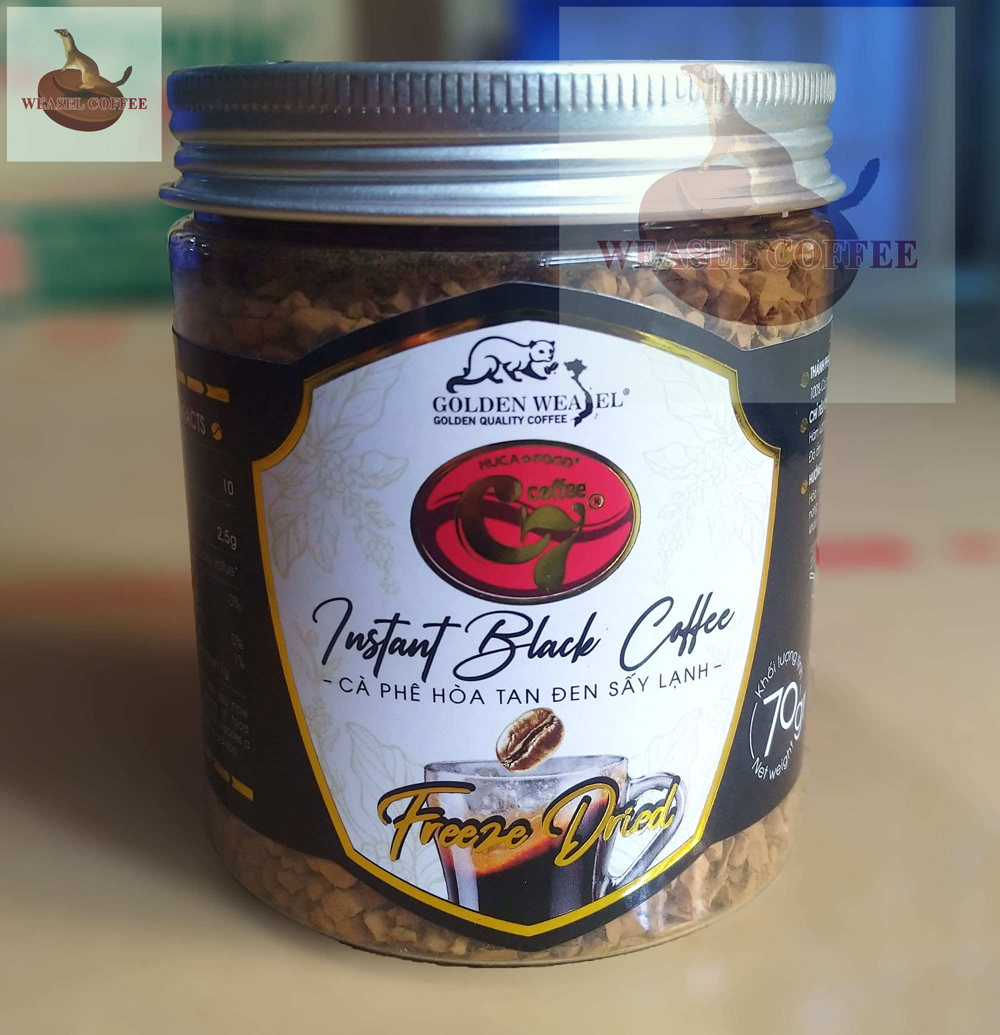 Combo 2 hũ ( 140g ) - Cà Phê Hòa Tan Sấy Lạnh