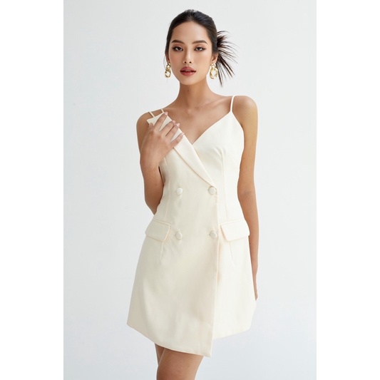 LALLA - Đầm vest hai dây dáng suông nữ