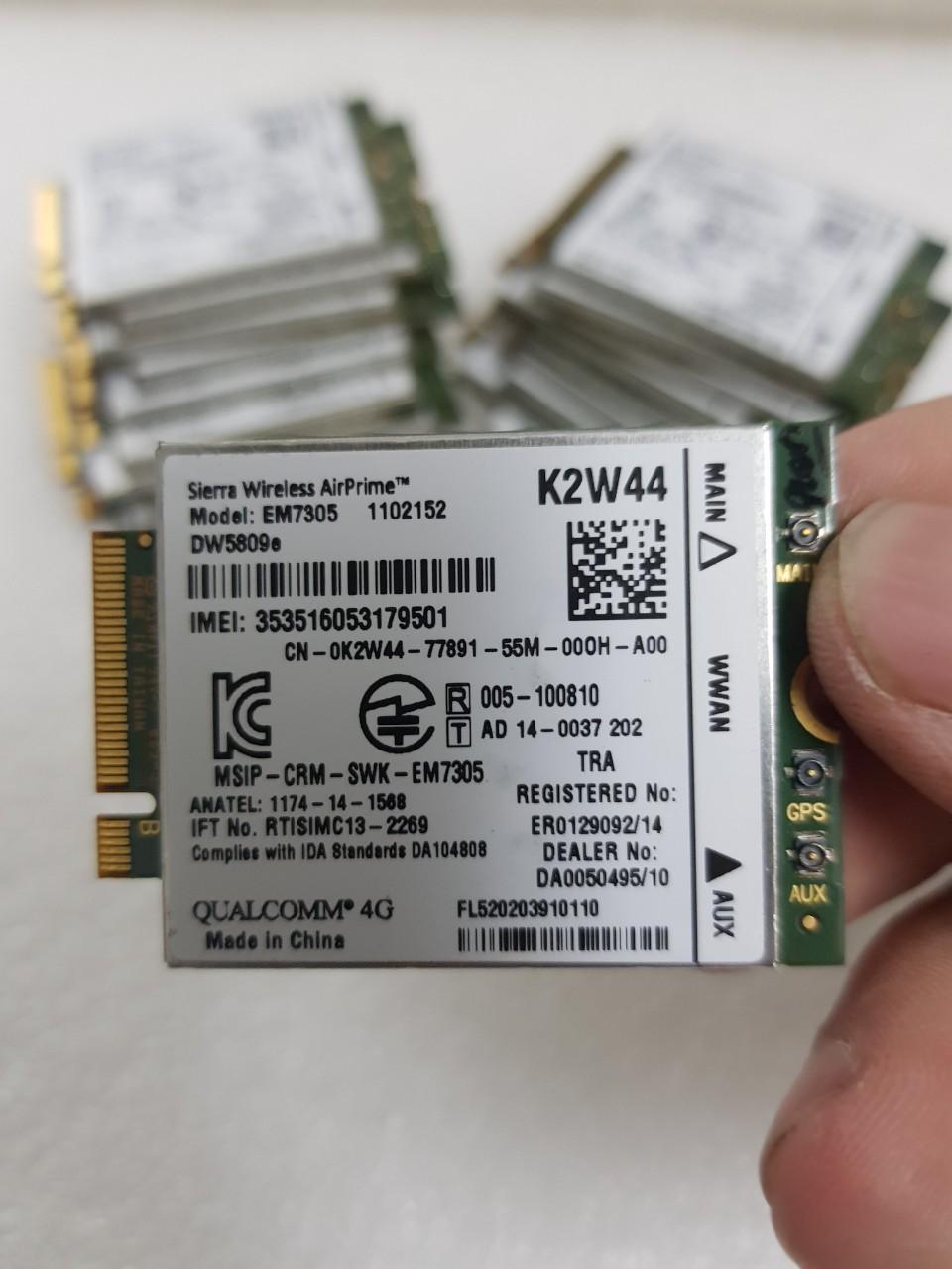 [HCM]Card wwan 4G LTE Dell DW5809e K2W44 dùng cho laptop E7250E7450E5450
