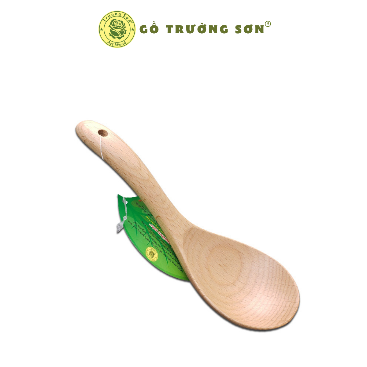 Muỗng Gỗ M2 Dùng Múc Súp Các Loại Thực Phẩm Dạng Lỏng Thạch - Đồ Gỗ Nhà Bếp Thương Hiệu Trường Sơn