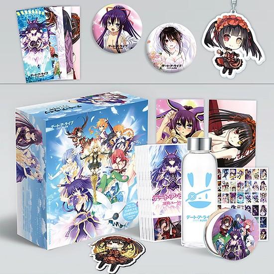 Hộp quà Date a live hộp lớn có bookmark postcard huy hiệu ảnh dán ảnh thẻ poster bình nước giftbox