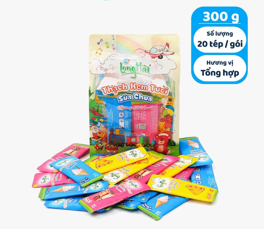 Thạch sữa chua Long Hải túi 300g