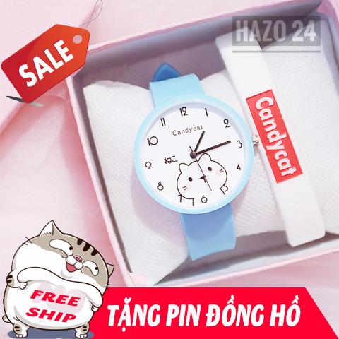 [HCM]Đồng hồ nữ đồng hồ dây cao su đồng hồ thời trang nữ Candycat C1017 hình mèo mập Ami dễ thương chịu nước sinh hoạt ( Tặng 1 viên pin )