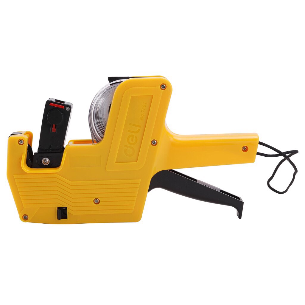 Máy bấm giá deli w 7501/máy bắn giá 8 số deli - tay cầm chống trơn