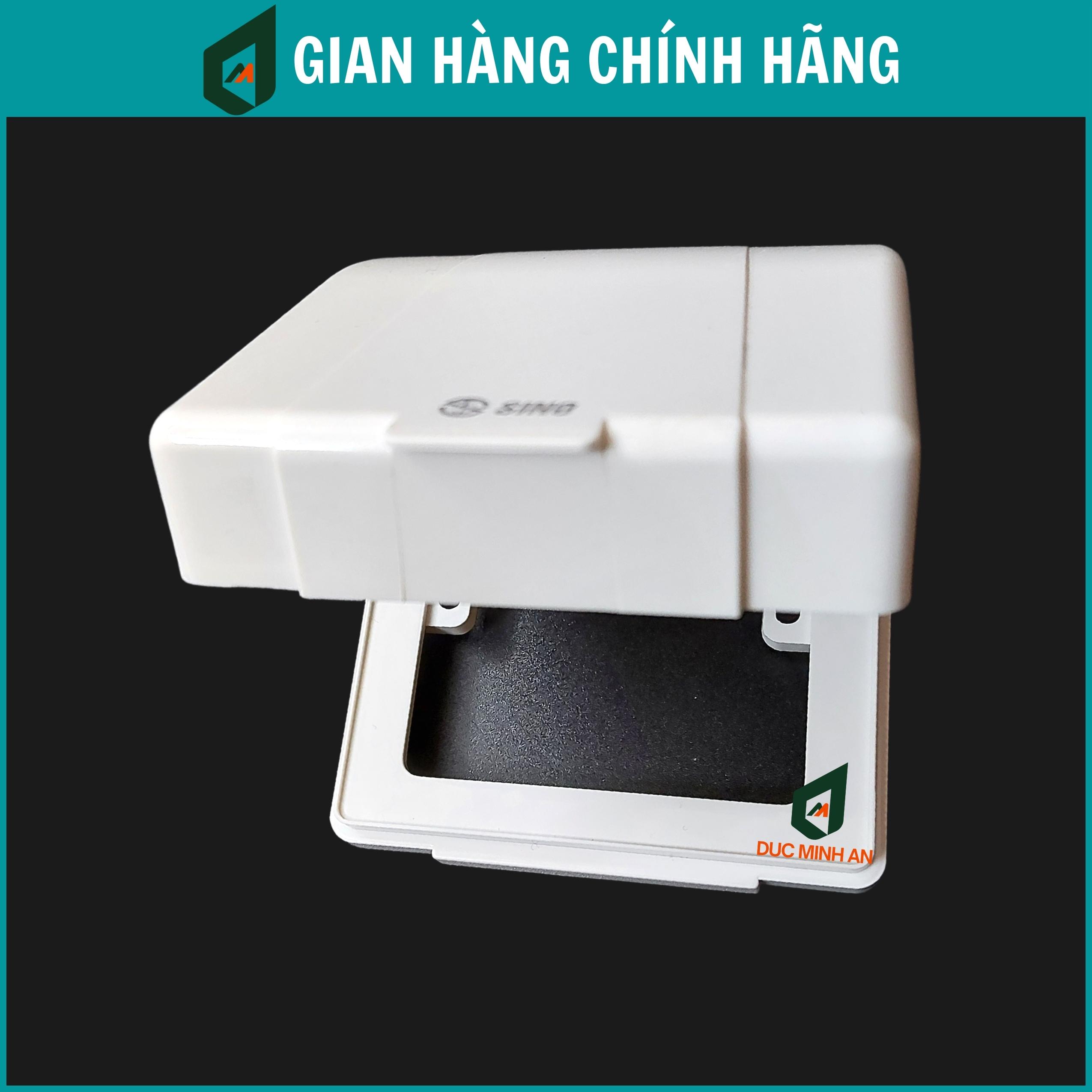Mặt che mưa cho công tắc, ổ cắm điện SINO - VANLOCK loại vuông, hộp chống nước cho ổ điện ngoài trời
