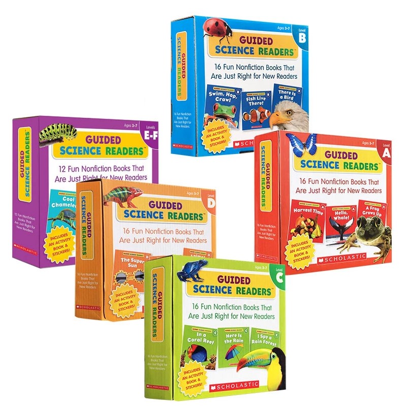 Scholastic Guided Science Reader Level A, B, C,D