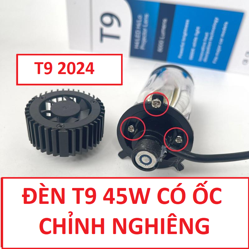  Đèn Pha Led Bi Cầu T9 Pro 65W CHÂN  H4 Bản 2024 Cho Ô Tô Xe Máy   Dùng Điện Ắc Quy GIÁ 1 BÓNG   