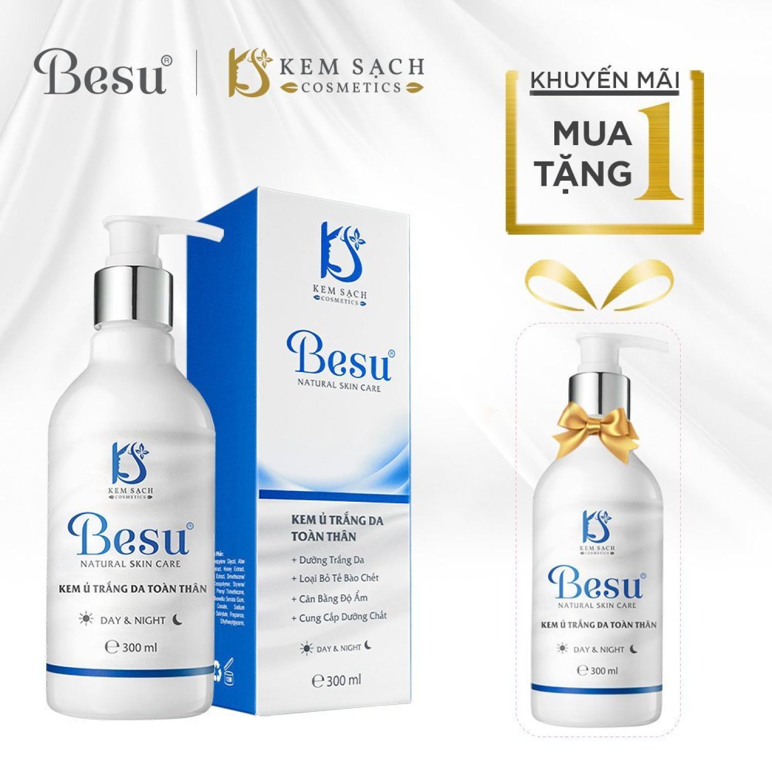 Kem ủ trắng da toàn thân body besu