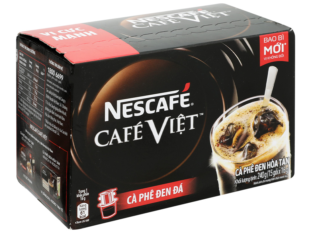 Cà phê đen hòa tan nescafé café việt cà phê đen đá