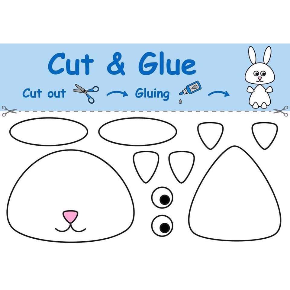 Giấy tô màu và cắt dán - Mẫu 1