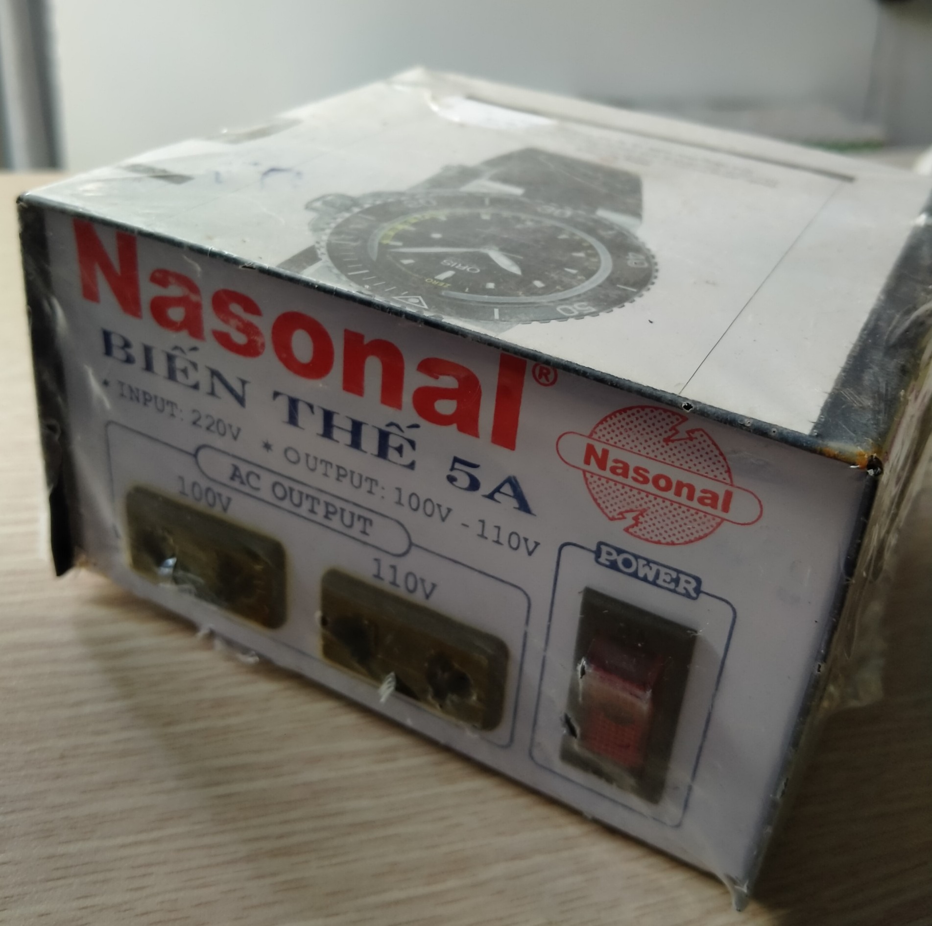 Biến thế đổi nguồn điện 220v 5a 550w ra 100v 110v nasonal - biến thế đổi nguồn điện 220v ra 110v 300w sư tử