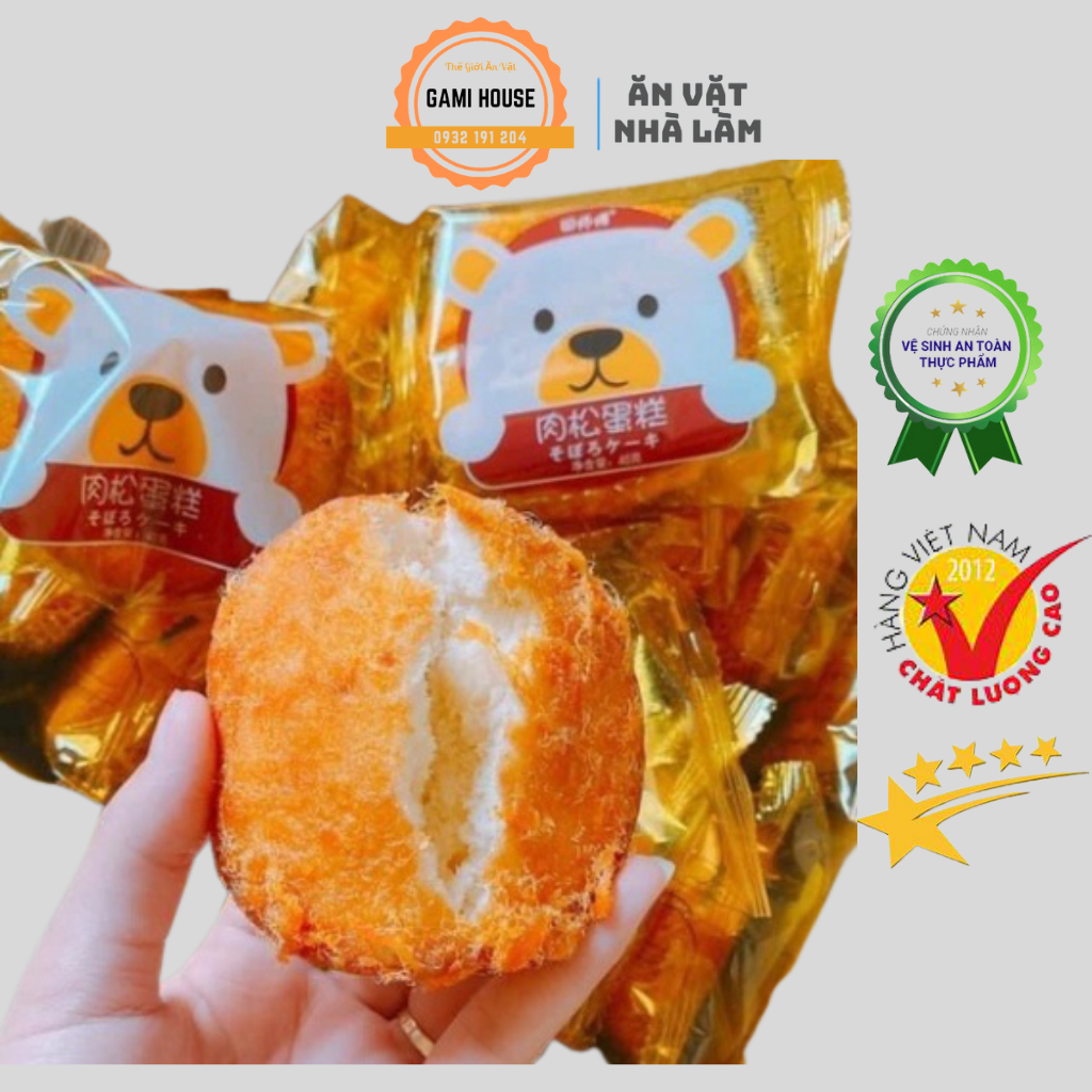 Bánh ruốc gấu - bánh ruốc gầu chà bông đài loan