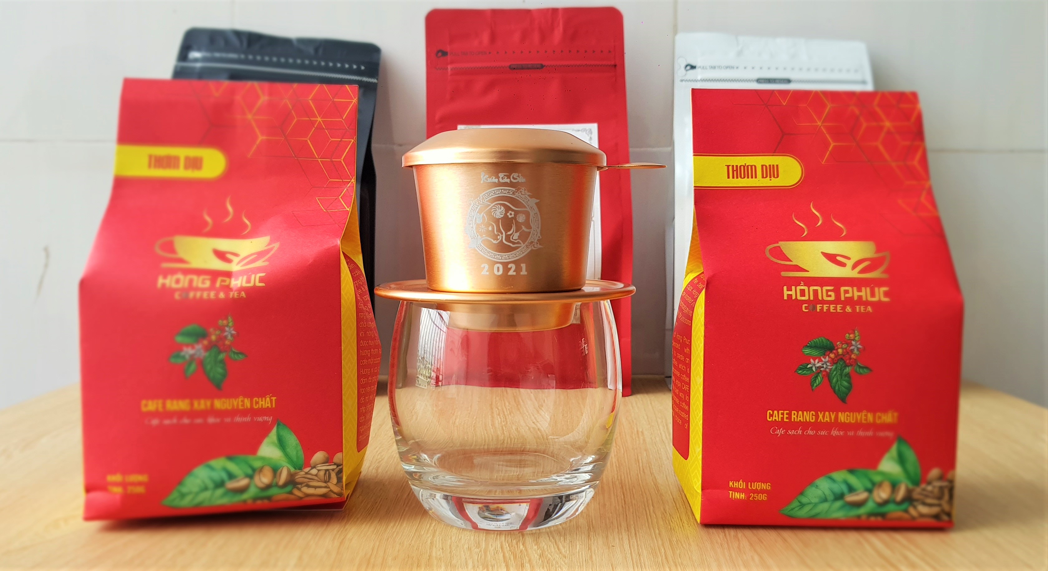 [HCM]Cafe Thơm Dịu HỒNG PHÚC Bột 1 Kg- Cafe rang xay nguyên chất