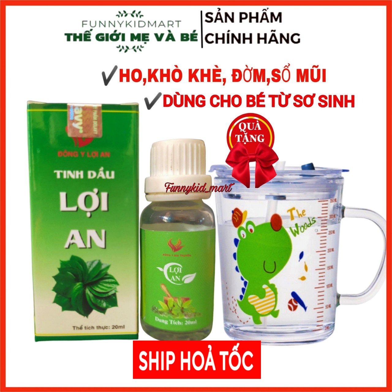 tinh dầu lợi an trầu không Khò khè, Ngạt mũi. Ho, Ho đờm, Long đờm. Ngạt mũi, Sổ mũi, Viêm mủi. Viêm phổi, Viêm phế quản, Viêm đường hô hấp tặng cốc chia vạch