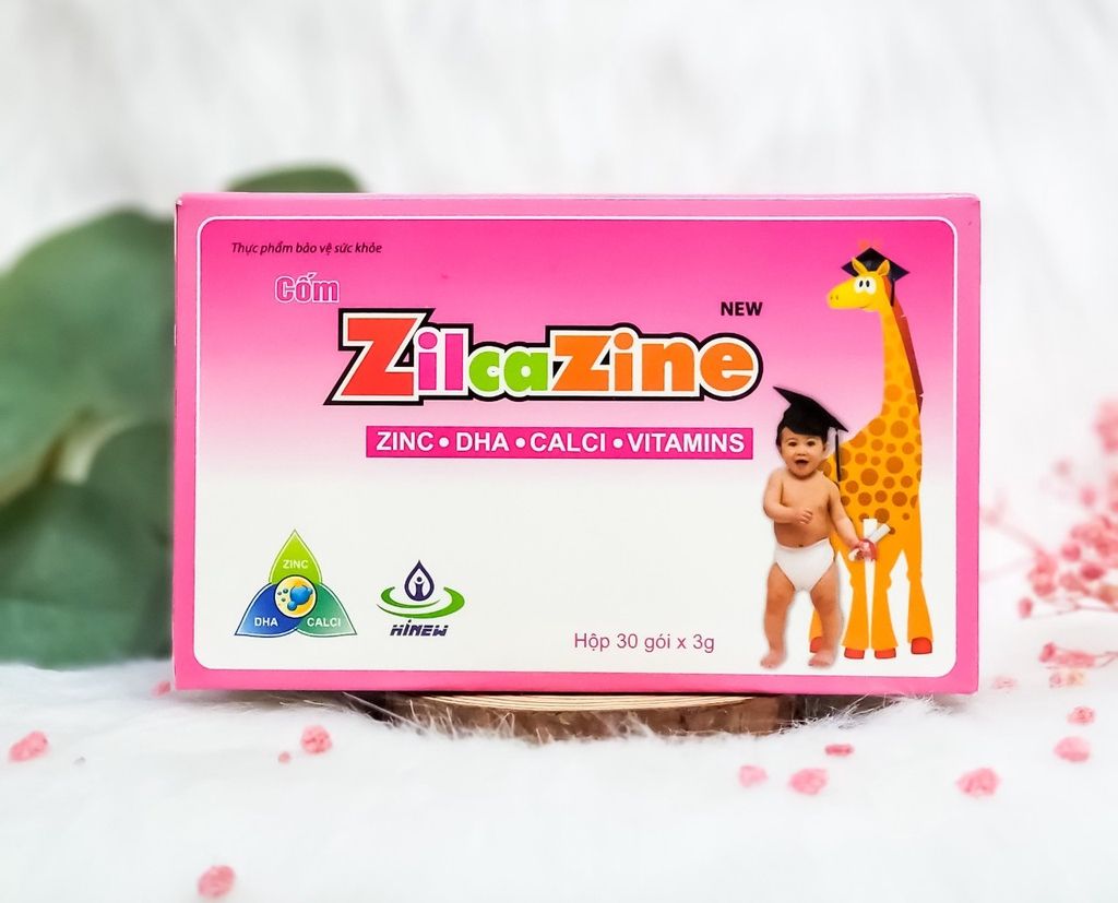 Cốm ZILCAZINE - Hỗ trợ tăng cường sức đề kháng, tăng cường tiêu hóa hộp 30 gói
