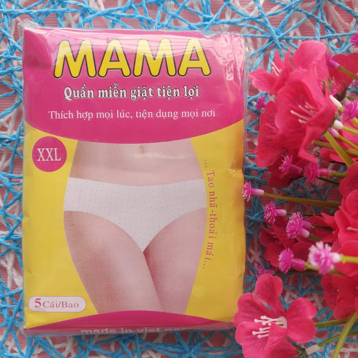 Gói 5 quần lót giấy MAMA cho mẹ bầu và mẹ sau sinh - Quần lót giấy tiện lợi miễn giặt dùng 1 lần trong SPA, du lịch, bơi lội - TINI KIDS PLAZA