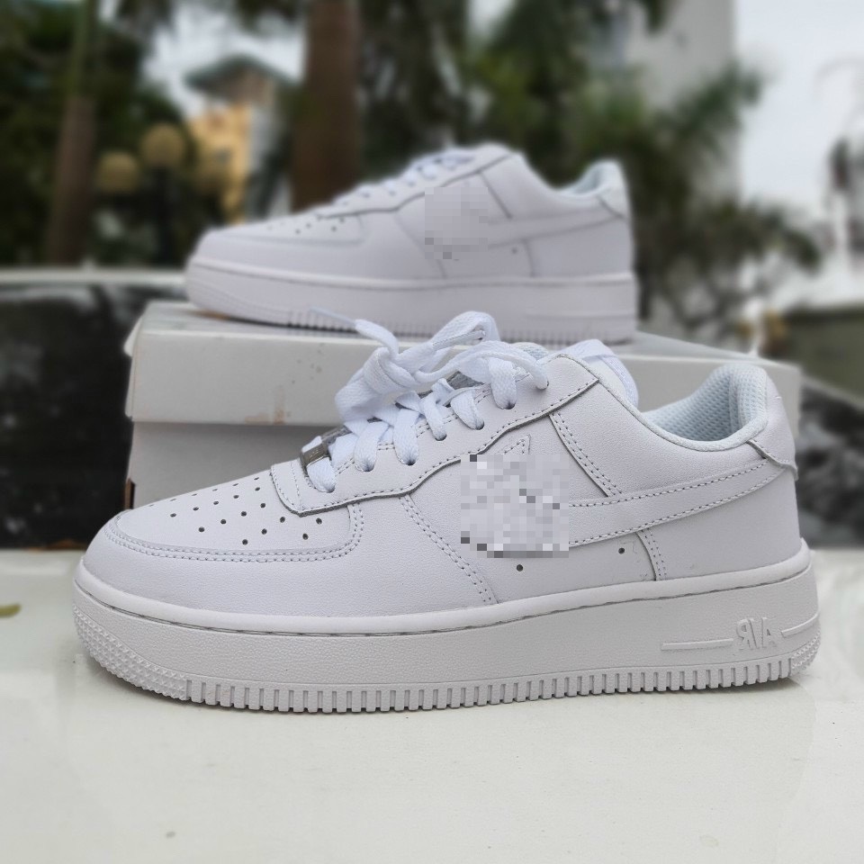 Giày nike, af1 full trắng bản trung hàng 11 thể thao nam nữ đủ size full box bill shop Bống giày sneaker