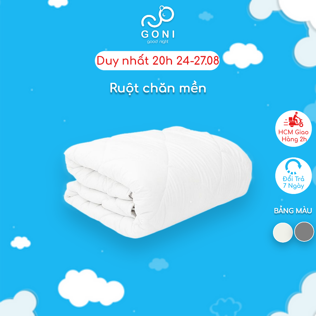 Ruột chăn mền bông gòn Goni kích thước 2m x 2m3